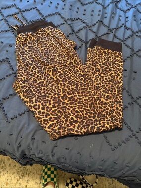 Leopard Print Jogger Pants - Women's Animal Print Casual Pants